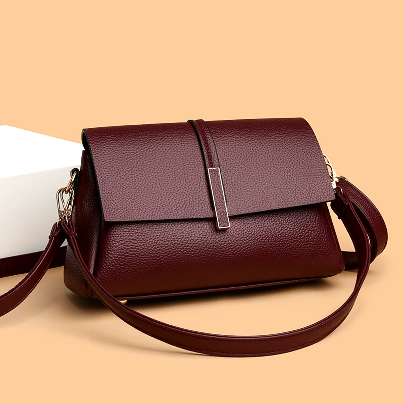 Universal shoulder bag, capacious one-shoulder bag, high-end, western style, three-layer veil