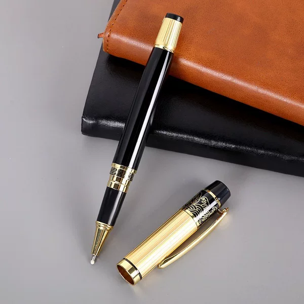 Metal gel pen, office pen, business pen, customizable with logo and engraving, signature pen, gold advertising gift pen