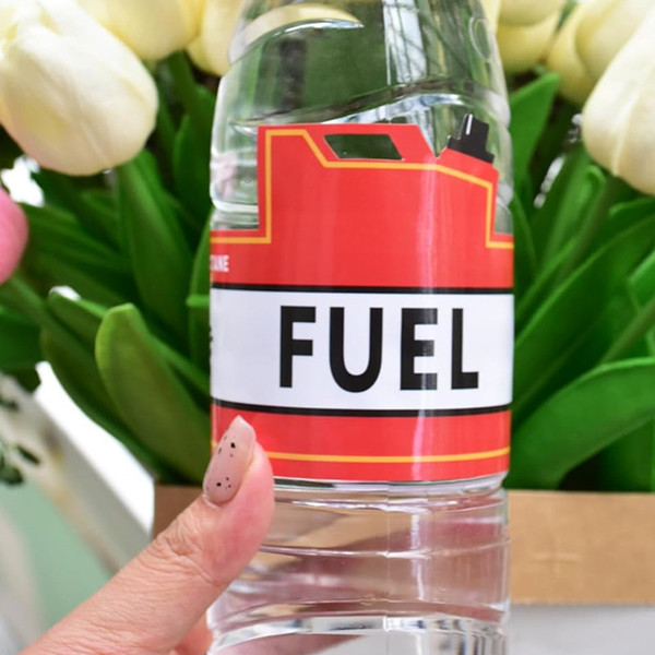Cross-border racing fuel tank water bottle stickers racing theme…