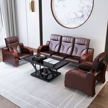 办公沙发茶几组合现代简约办公室商务接待铁艺简易会客时尚三人位