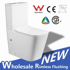 ツーピーストイレ卸売スクエアパンリムレスフラッシング 分離式トイレメーカー