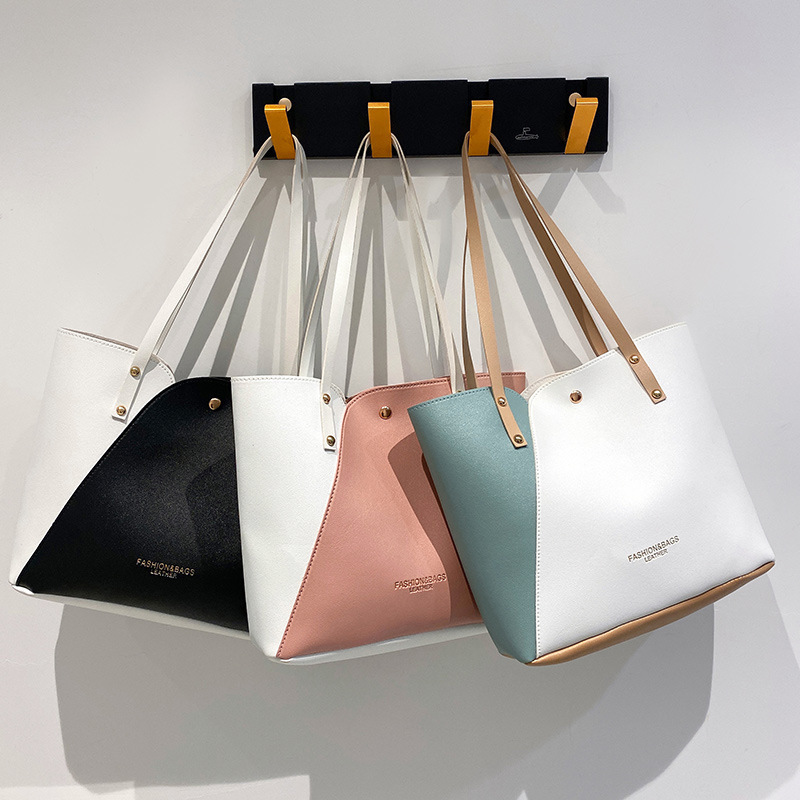Bolsas de mujer al por mayor de comercio exterior 2023 nueva moda bolsas de hombro de moda personalidad bolsas de tote de color una bolsa transfronteriza