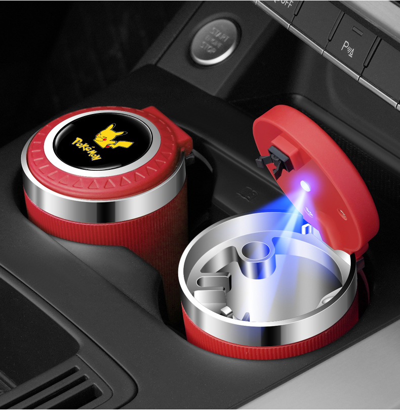 Car ashtray creative multi-functional automatic men's car artifact with lid personalized car interior supplies