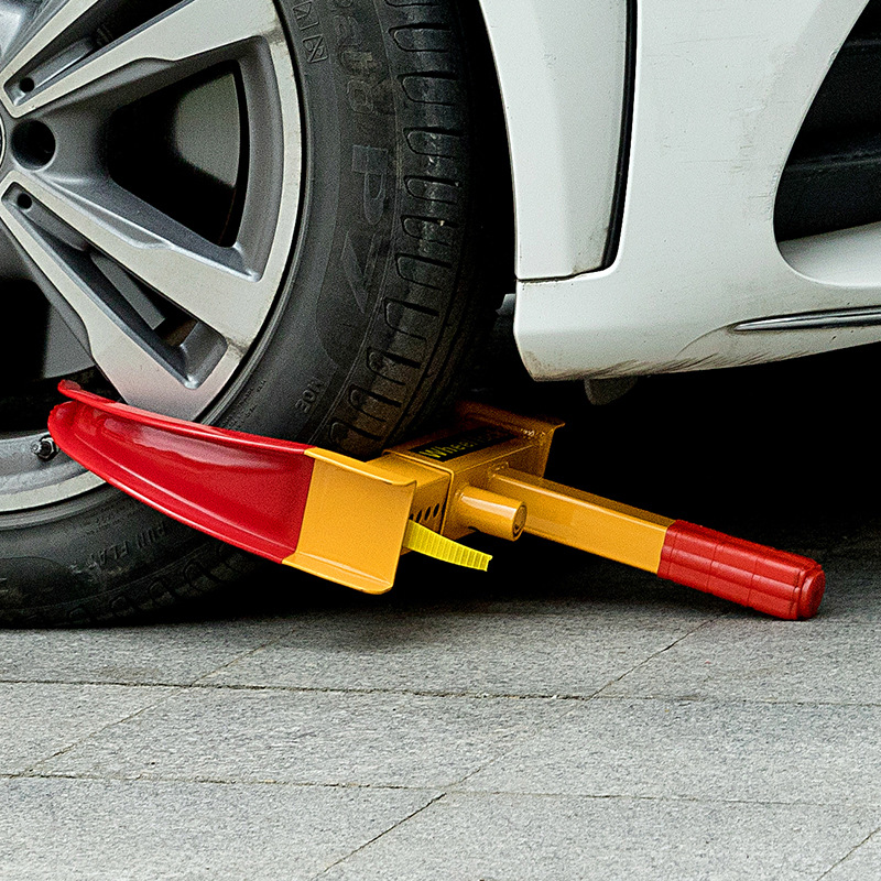 Car Tire Lock, Thickened Car Lock Device, Wheel Lock, Universal Car Lock, Anti-Theft Lock, Property Lock, Horn-Shaped Clip Lock