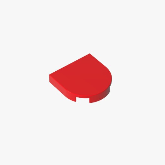 High-quality brick building block parts GDS-90520 accessory 2x2 semicircular smooth panel compatible with 5520 small particle MOC components High-quality brick building block parts GDS-90520 accessory 2x2 semicircular smooth panel compatible with 5520 small particle MOC components