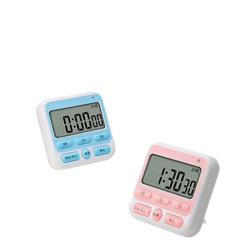 Kitchen timer timer reminder student self-discipline learning alarm clock dual-purpose children's time management stopwatch countdown