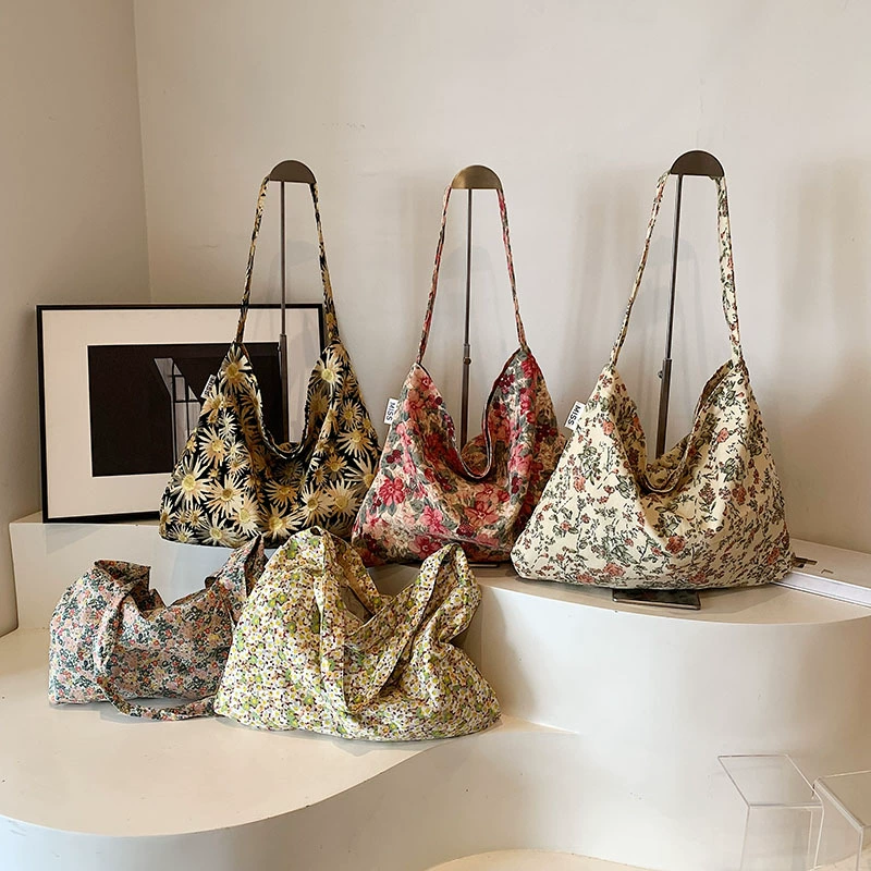 Capacious cloth bag, retro one-shoulder bag, South Korea