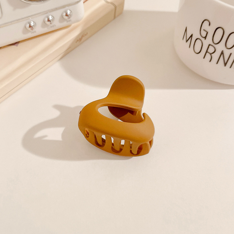 Leche marrón esmerilado pelo clip accesorios para el cabello de las mujeres de alto grado updo tiburón clip gran horquilla ins lindo horquilla al por mayor