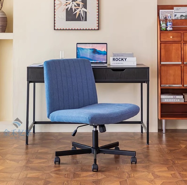 블루 [린넨] - 블랙 도르래 발