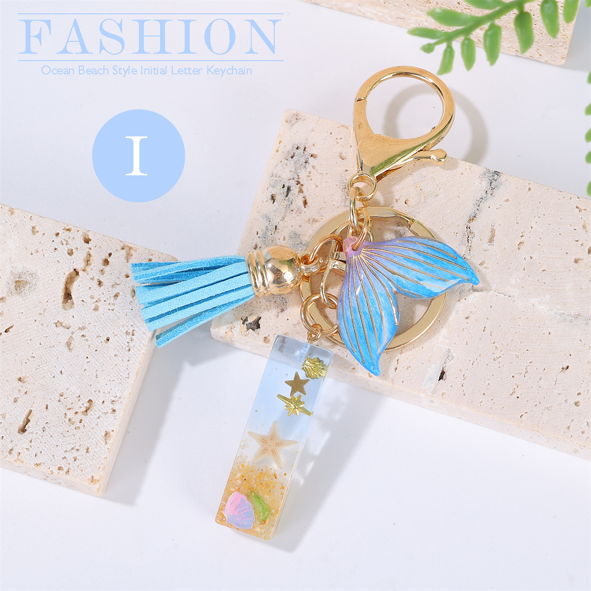 20g Weight Bag Pendant, Keychain Classification Daily Occasion Epoxy Material Letter, Fish Tail Pattern Women's Gender Sweet Style Sweet Letter Fish Tail Epoxy Women's Bag Pendant Keychain 10