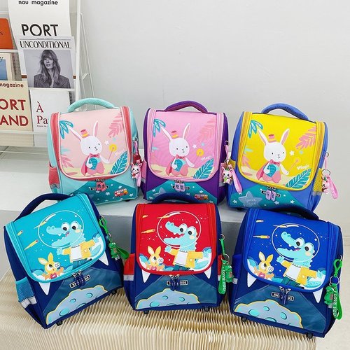 New student bag, children's backpack, kindergarten school bag, anti-lost space bag, cute baby backpack wholesale