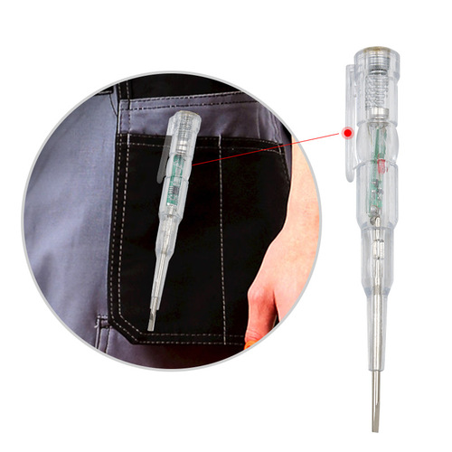 Color light intelligent induction test pen for detecting broken wires, buzzing electronic induction test pen, single and double lamp electric test pen