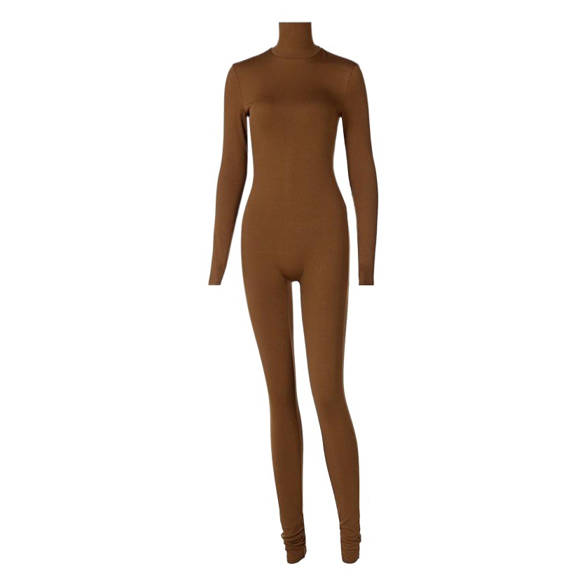 Ropa de mujer europea y americana Amazon transfronteriza Comercio exterior otoño e invierno nuevo color sólido apretado deportes fitness mono pantalones para mujeres