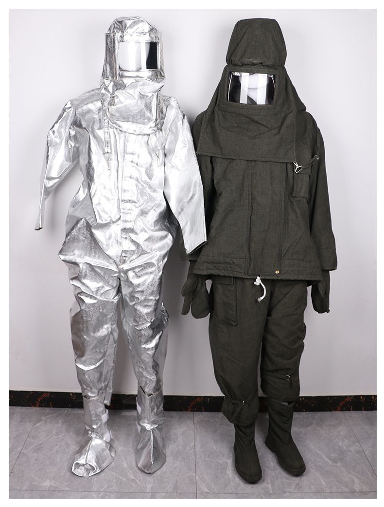 厂家供应消防员抢火救援避火服1000度防烫耐高温铝箔隔热服防辐射-阿里巴巴