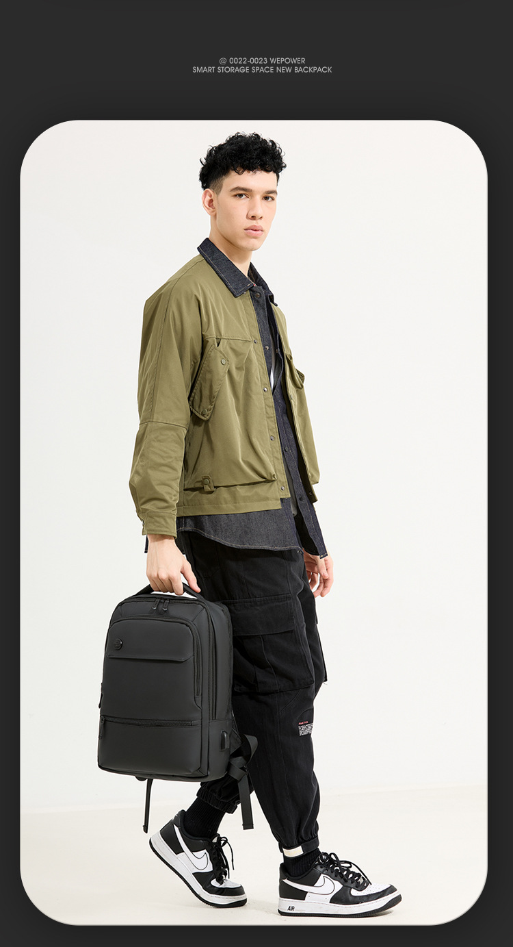 WEPOWER's new multi-functional business commuting computer backpack with USB and a large-capacity men's backpack undefined