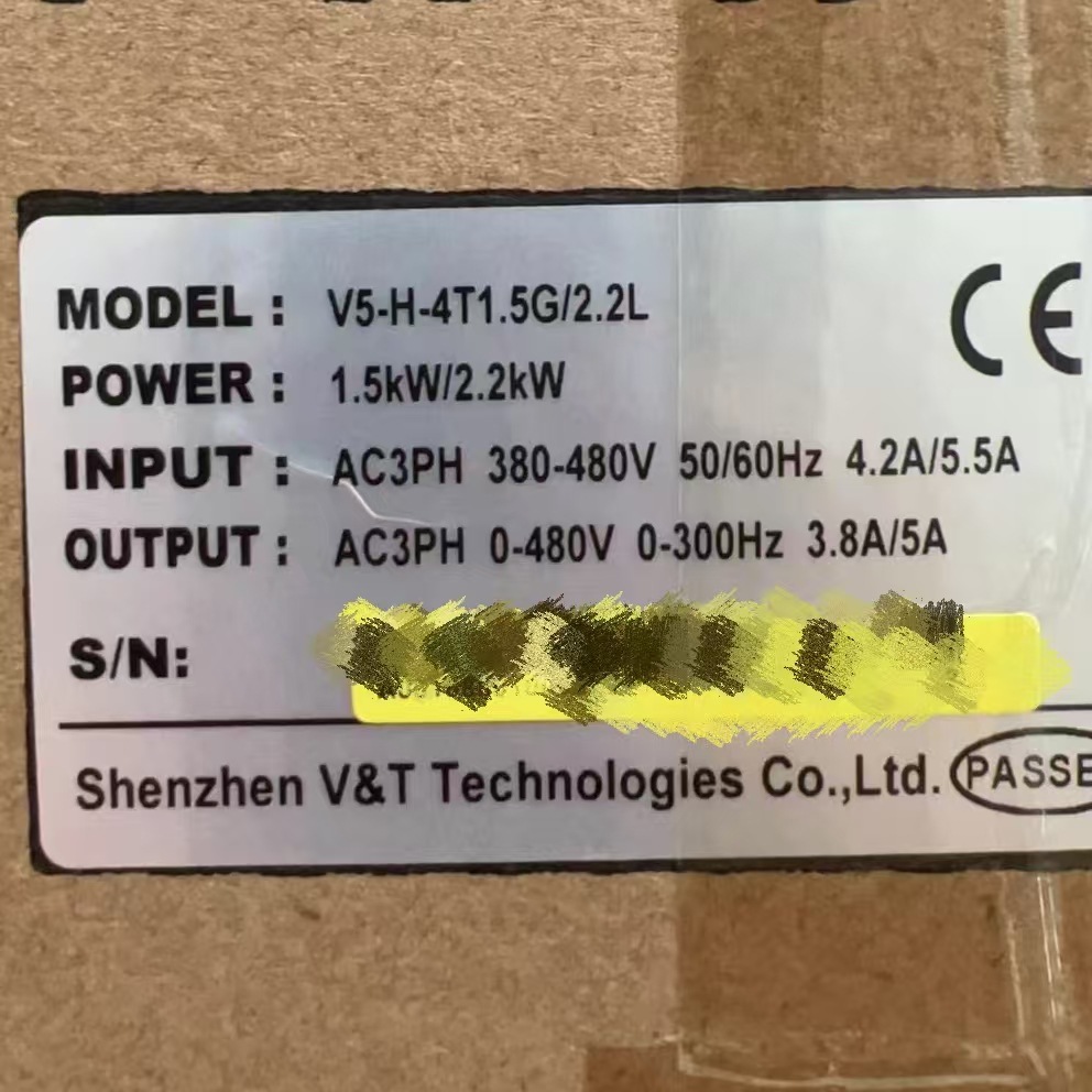 蓝海华腾V&T变频器V5-H-4T1.5G/2.2L