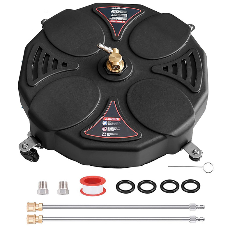 跨境直销高压清洗机圆形洗地盘18/16/13英寸路面庭院清洗器附件