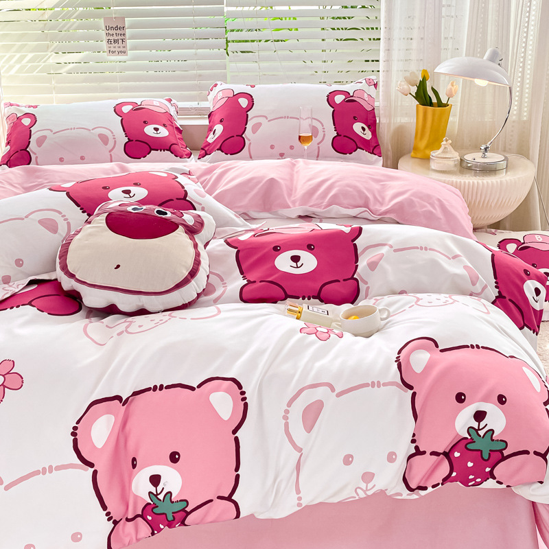 Cubierta del edredón al por mayor sábana de algodón cubierta del edredón individual algodón lavado cama doble cubierta del edredón fabricante de algodón