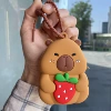 Silicone brown strawberry on a lace