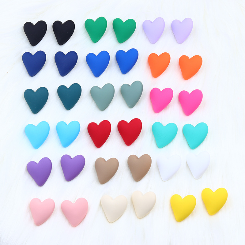 Fashion Heart Shape Arylic Spray Paint Women's Earrings 1 Pair display picture 23