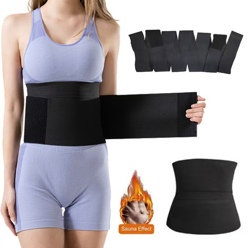 New cross-border adjustable wrappable trimmer body abdominal belt waist trainer long restraint belt belt