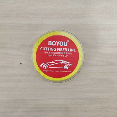BOYOU automotive glass removal soft wire 100m original fiber heat-resistant and wear-resistant, won't damage paint (Sheet Metal Spray Repair) - 50m-disassemble-the-yellow-soft-wire