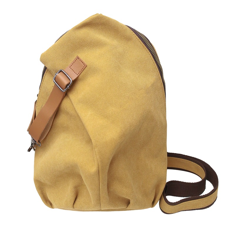 Retro universal Japanese capacious chest bag for men and women