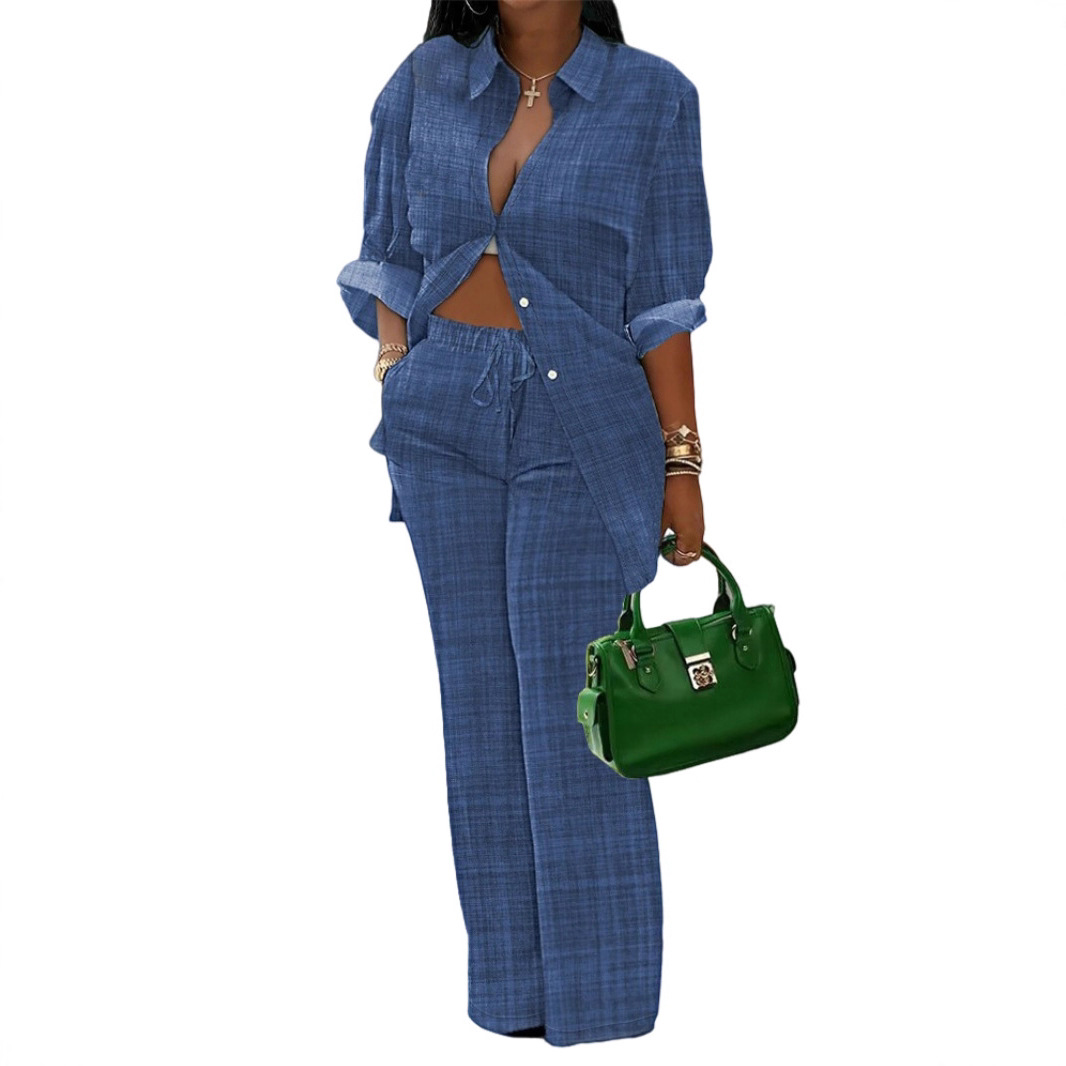 GraceChic GraceChic Cross-Border European And American Women's Clothing 2024 Autumn Winter New Sleeve Shirt Printed Long_voghion.com