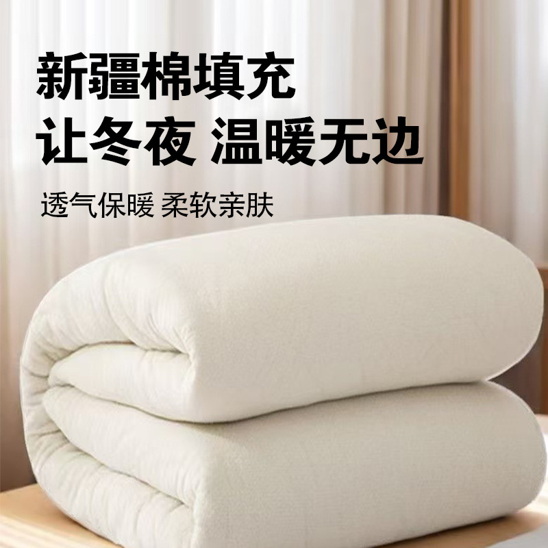 Xinjiang Cotton Quilt, Thickened Winter Quilt, Warm Spring and Autumn Quilt Core, Handmade Cotton Batting Pad, Pure Cotton Bedding