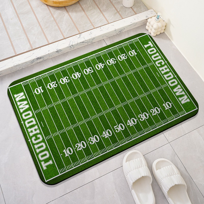 Estuche alfombra de campo de fútbol interior serie de campo de deportes de dibujos animados tapete decorativo dormitorio sala de estar alfombra de campo de fútbol