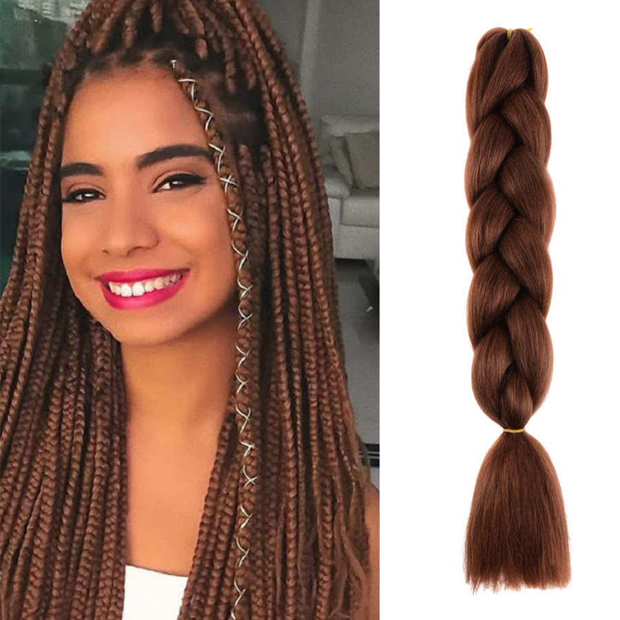 Trenzas Africanas Sintéticas de Fibra de Alta Temperatura para Crochet image 43