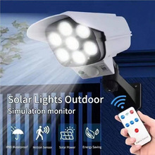 H 74063 Solar fake camera sensor wall light ̫���ܷ����ر�