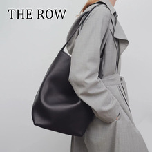 The row水桶包真皮单肩手提女包高级简约大容量牛皮通勤托特包