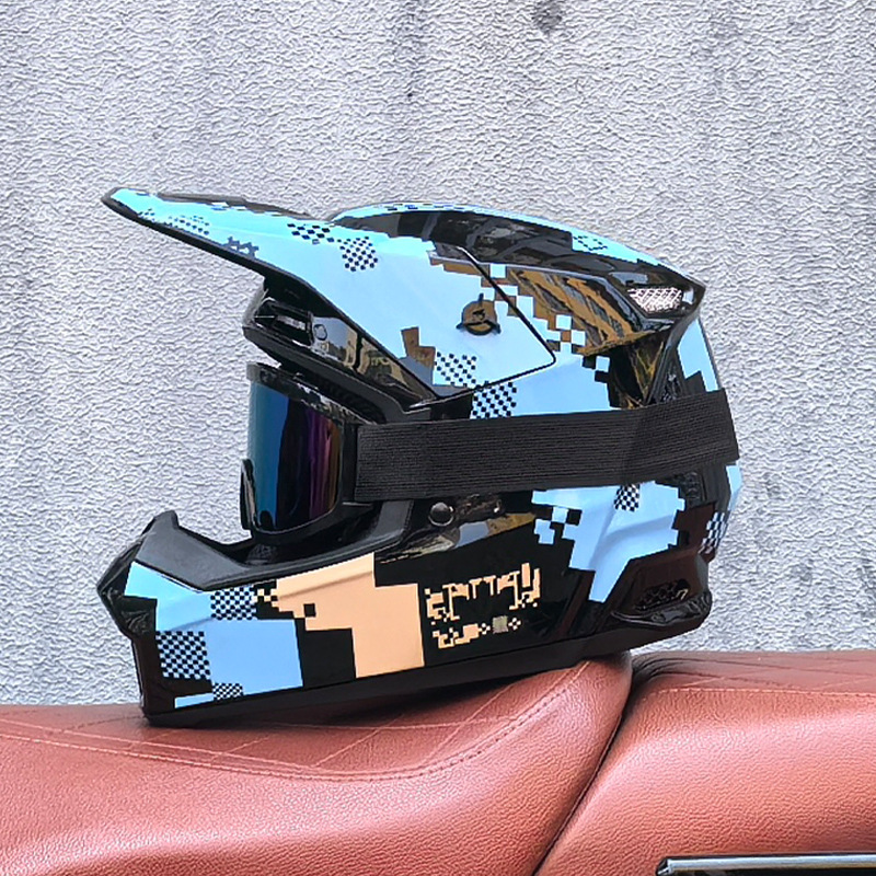 Orz Cross-border todoterreno casco de tres piezas descenso de velocidad carretera forestal bicicleta de montaña casco completo casco de seguridad desmontable juvenil