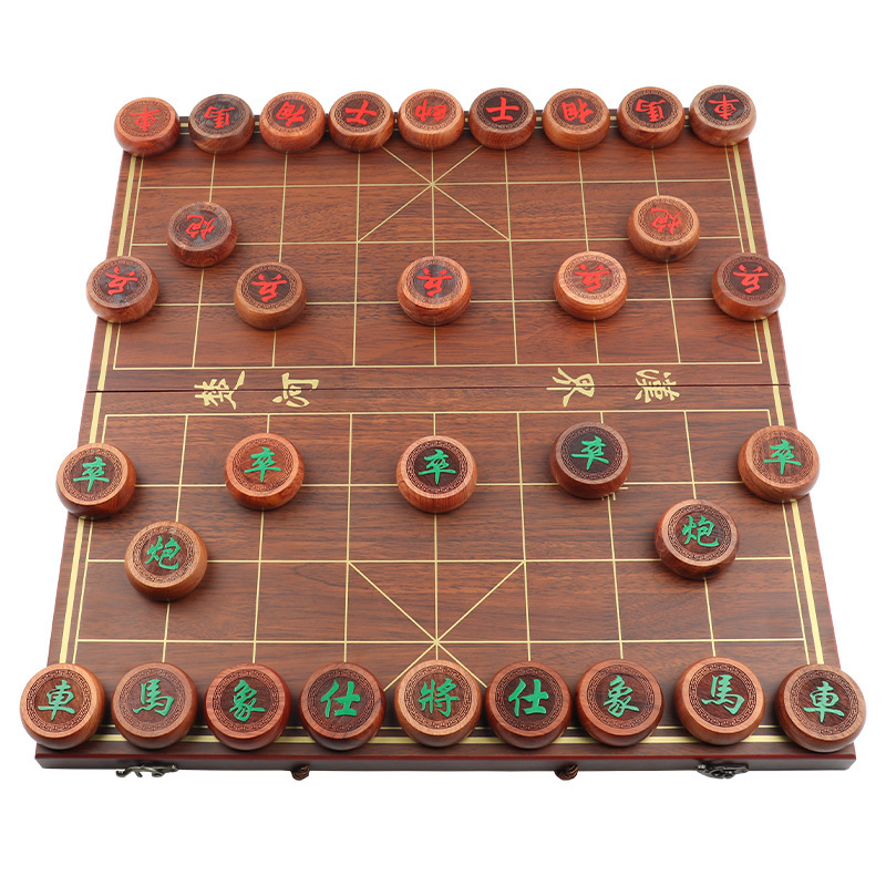 中国象棋木质折叠便捷式棋盘大号送长辈老人成人象棋套装厂家批发|undefined