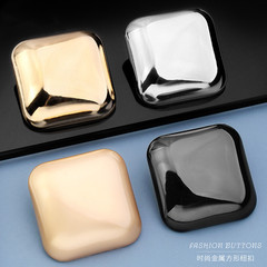 高檔金屬方形大衣毛衣外套西裝扣子百搭開衫上衣女衣服大號紐扣