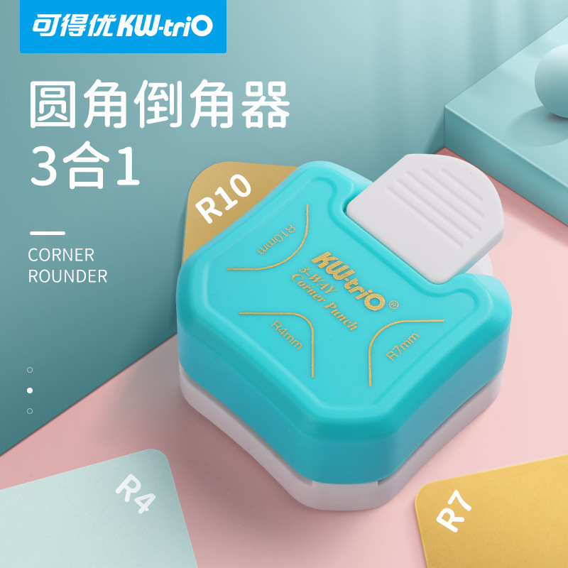 Kedeyú tres en uno cortador de ángulo de belleza cortador redondo boxeador mano cuenta filete DIY Dispositivo de biselado manual