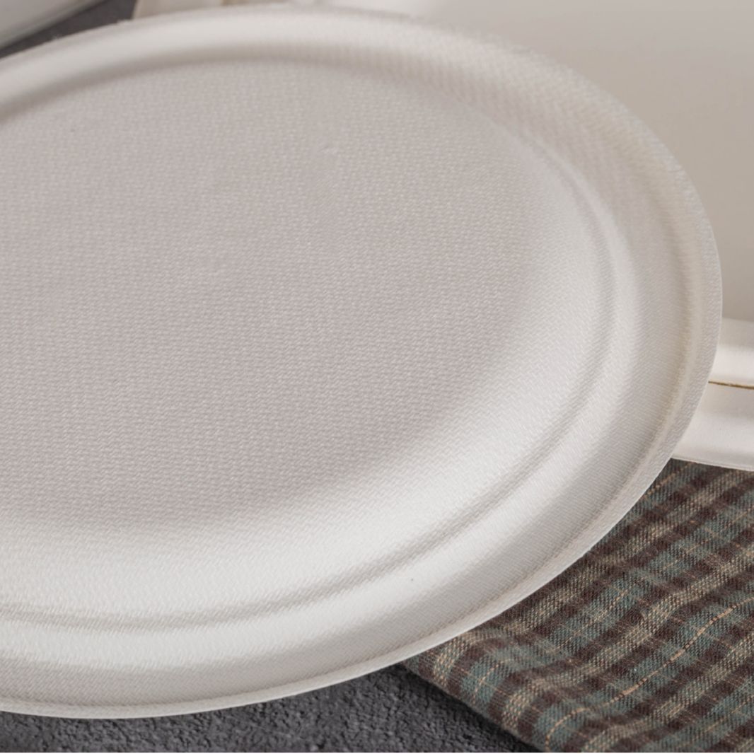 Plato de papel desechable de papel de cuenco de dulces de pastel de parrilla al aire libre degradable placa de pastel de cumpleaños engrosado juego de disco de fiesta