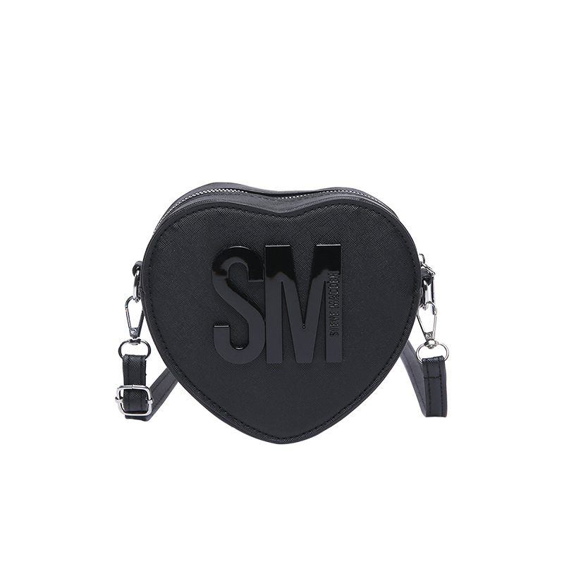 Bolsos para mujer 2025 Día de San Valentín Nuevo estilo Moda europea y americana Letras populares Color sólido Bolso en forma de corazón bags Bolso de hombro de moda