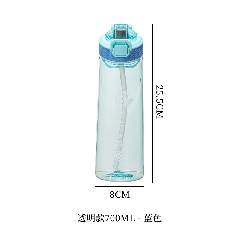 新款玩味环tritan香味杯0糖0卡萃香氛吸管双色渐变塑料水杯神器|undefined
