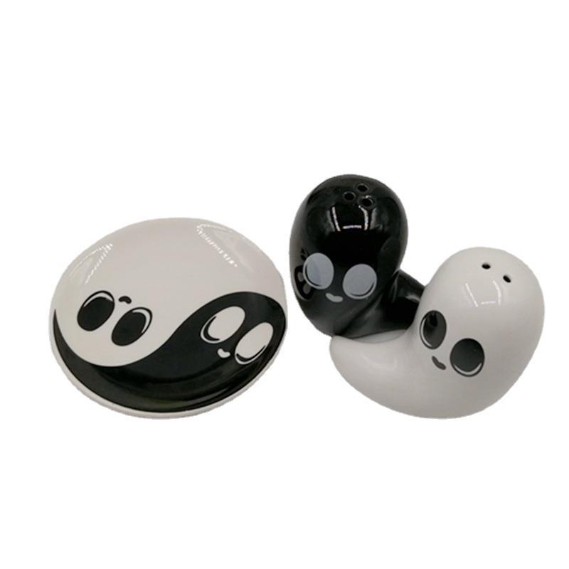 Cocina de Halloween botella de pimienta de cerámica botella de sal frasco de condimento Taiji SP grupo esparcidor creativo botella de sal botella de pimienta