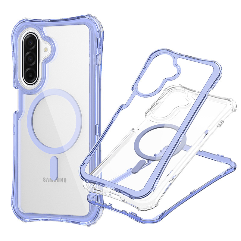 Fábrica de fuente nueva explosión transfronteriza del sudeste asiático para Samsung A17 caso de teléfono móvil transparente 3 - en - 1