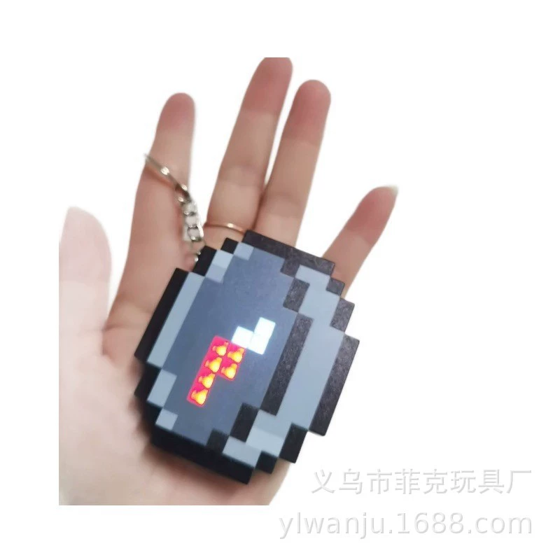 Трансграничный популярный брелок Minecraft, компас, магнитная игровая периферия, пиксельный стиль, подвеска с 3D-печатью