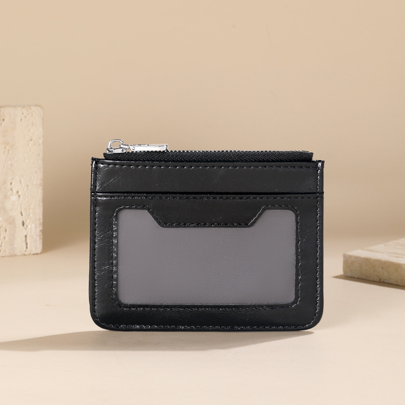 Nuevo tipo de billetera para damas simple estilo coreano corto se puede colocar en la licencia de conducir multi-tarjeta pequeña billetera multi-tarjeta llavero