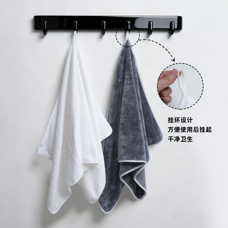 Coral fleece towel set, 6-piece, 50x100 cm