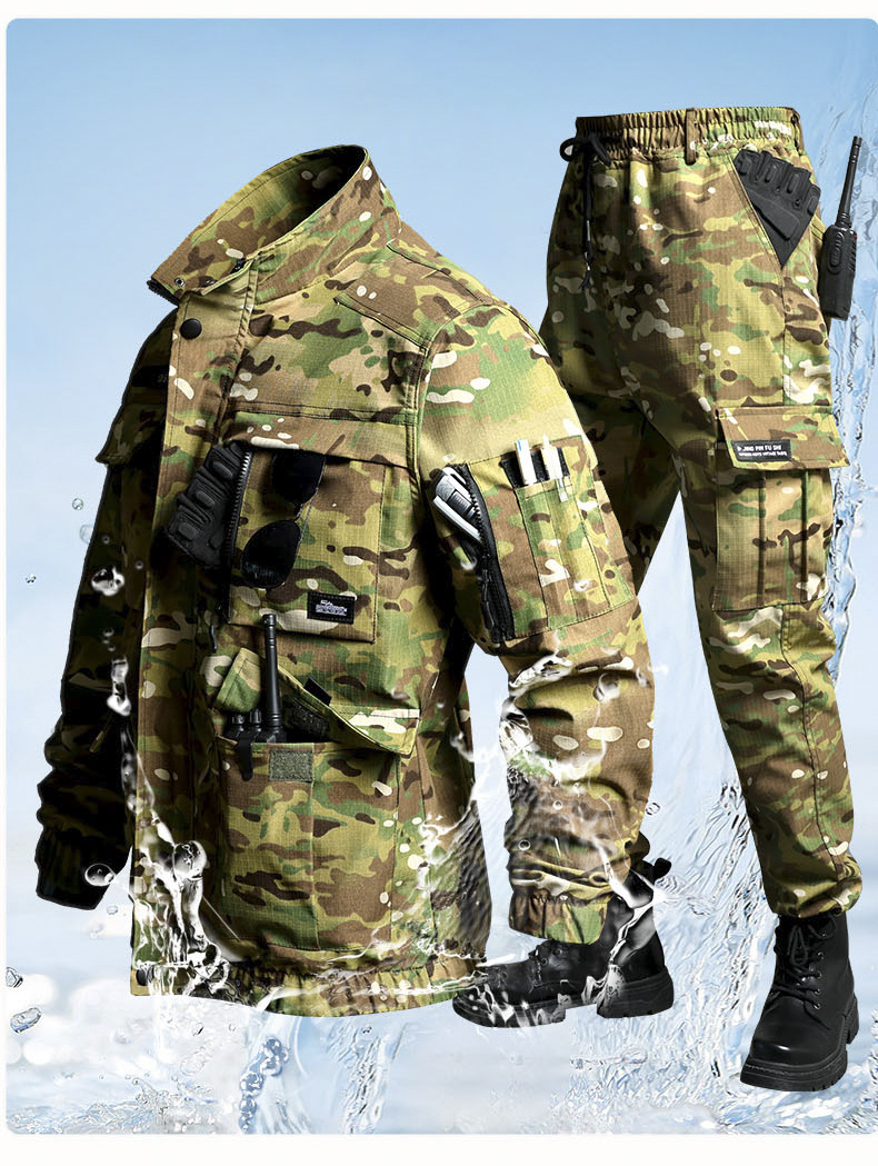 ​Tactical Camouflage Uniform Set - Durable Military Workwear For Men, Outdoor Training & Field Operations (Multiple Colors & Sizes Available)​_voghion.com