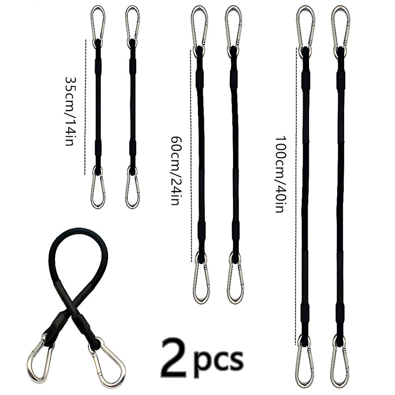 Elastic safe elastic strap stainless steel, clips included