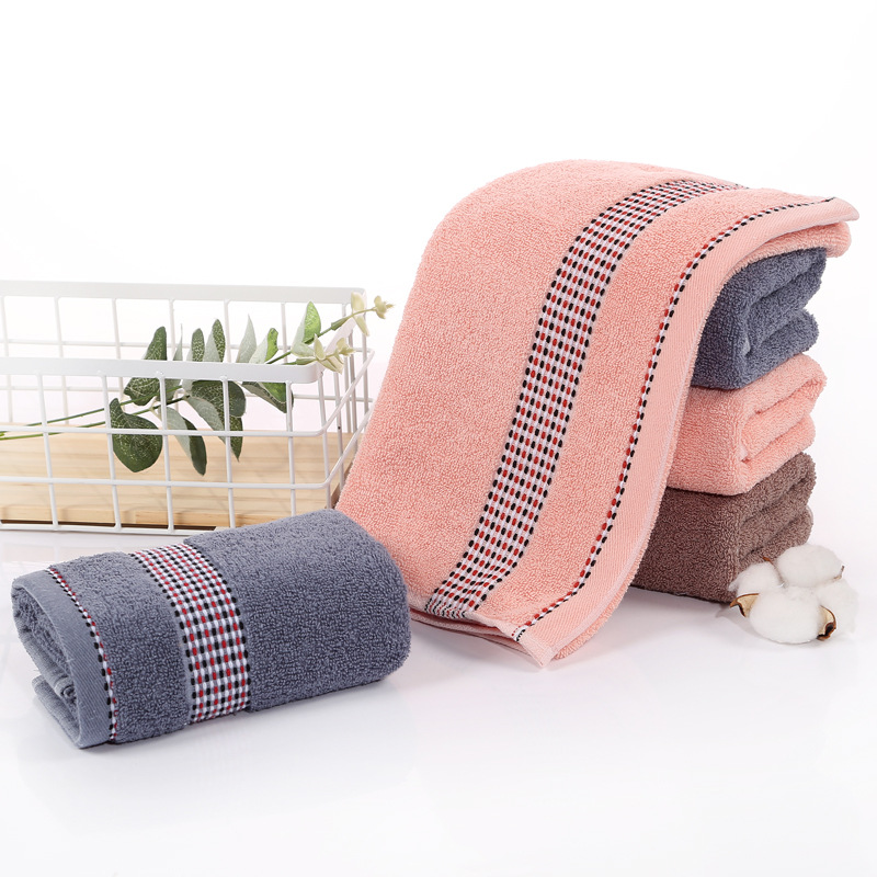 Soft Absorbent Face Towel Plain Colour Comfortable Daily Use_voghion.com
