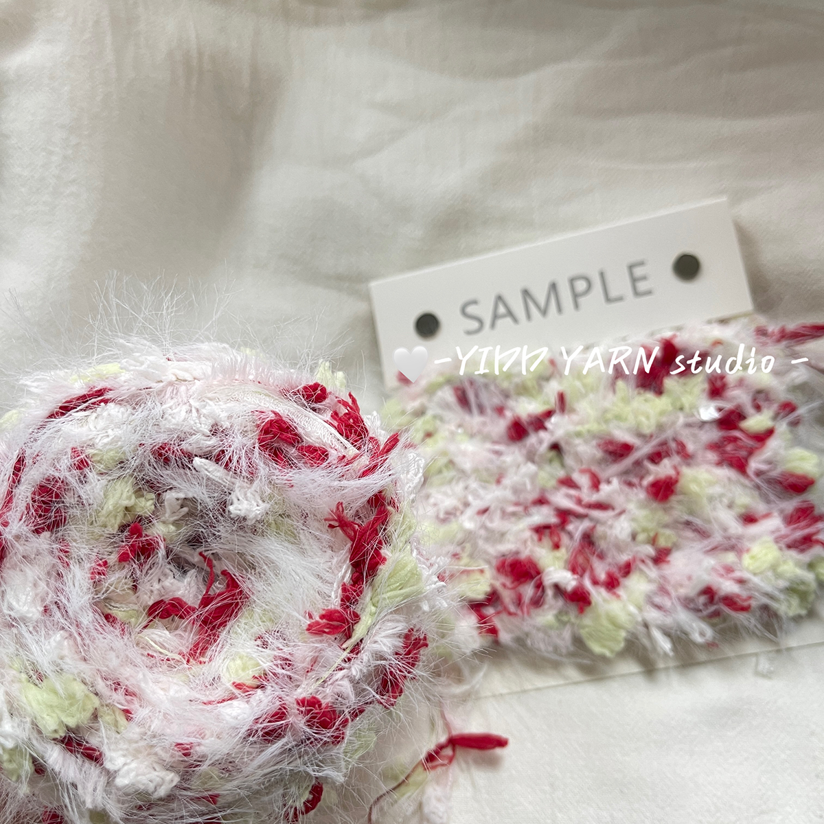 ERTYDC批发新品粉色 | 粉红特色手混线毛线团可编织发卡围巾线