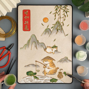 DIY Filigree Enamel Painting Materials Handmade Good Meaning Housewarming Decoration New Home Ornaments Gifts Intangible Cultural Heritage